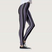 paarse zwarte damesleggings leggings (Rechts)