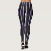 paarse zwarte damesleggings leggings (Achterkant)