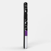 Paarse zwarte darm Gedrukte lintjood Case-Mate iPhone Case (Achterkant/rechts)