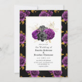 Paarse, zwarte en goudfinnen kaart (Voorkant)