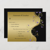  Paarse zwarte en goudplatte producten RSVP (Voorkant / Achterkant)