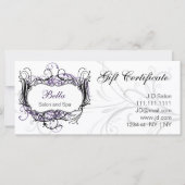 paarse, zwarte en witte Chic-cadeaubonnen (Voorkant)