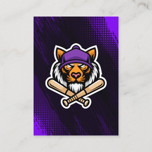 Paarse & Zwarte Football Trading Kaart Player Foto Contactkaartje (Achterkant)