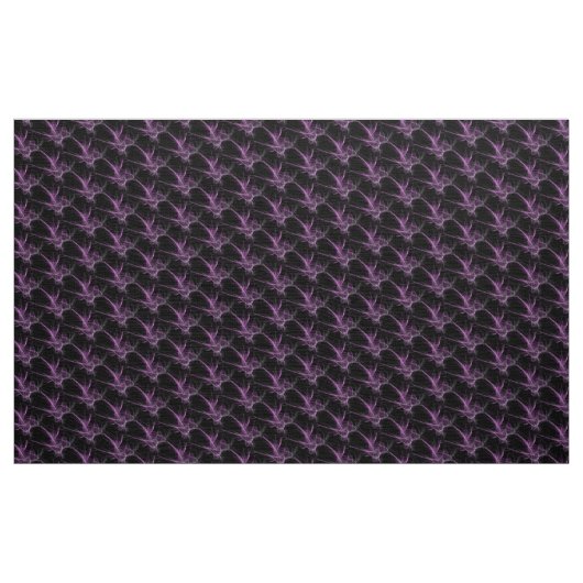 Paarse zwarte fractal artwork stof (Yard (91,4 cm))