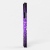 Paarse Zwarte Glitter Ombre Persoonlijk Case-Mate iPhone Case (Achterkant/rechts)