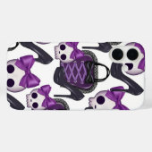 PAARSE & ZWARTE HALLOWEEN HOGE HAKKEN TAS & SCHEDE Case-Mate iPhone CASE (Achterkant (horizontaal))