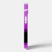 Paarse zwarte hoesje van het proefdierpatroon (Achterkant / Rechts)