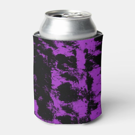 Paarse zwarte Koelbox Blikjeskoeler (Blikje Voorkant)
