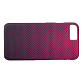 Paarse zwarte koolstofvezel gepatterd Case-Mate iPhone case (Achterkant (Horizontaal))