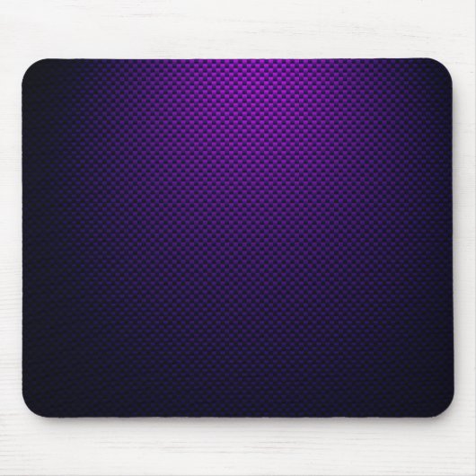 Paarse zwarte koolstofvezel gepatterd muismat (Voorkant)