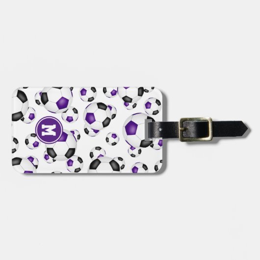 paarse zwarte label met teamkleuren bagagelabel (Voorkant horizontaal)