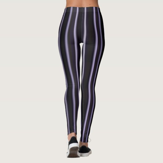 paarse zwarte leggings (Achterkant)