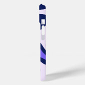 Paarse zwarte luipaard dierenprint Case-Mate iPhone case (Achterkant / Links)