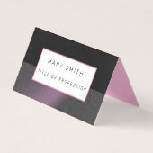 Paarse zwarte luxe visitekaartje (Voorkant)