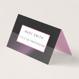Paarse zwarte luxe visitekaartje