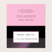 Paarse zwarte luxe visitekaartje (Buitenkant ongevouwen)