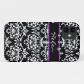 Paarse zwarte meisjes noemen moderne Case-Mate iPhone case (Achterkant (horizontaal))