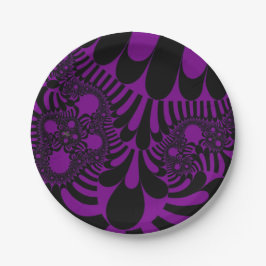 Paarse Zwarte Mod Paper Bord