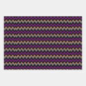 Paarse, zwarte, Oranje en grijze Halloween Mix Inpakpapier Vel (Voorkant 2)