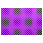 Paarse Zwarte Polka Dots Textile Stof (Fat Quarter)
