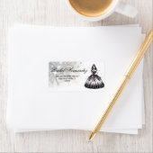 Paarse & Zwarte Quinceañera Meisje Etiket (Insitu)