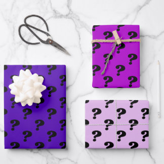Paarse & zwarte Schattigee cadeauverpakking (vraag Inpakpapier Vel