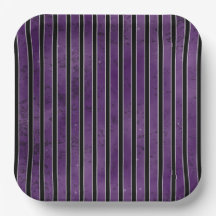 PAARSE ZWARTE SILVER HALLOWEEN STRIPES