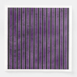 PAARSE ZWARTE SILVER HALLOWEEN STRIPES SERVET