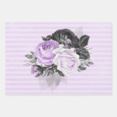 PAARSE ZWARTE SILVER-STROMEN EN -PATRONEN INPAKPAPIER VEL (Voorkant)