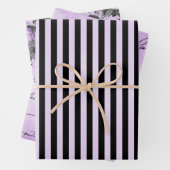 PAARSE ZWARTE SILVER-STROMEN EN -PATRONEN INPAKPAPIER VEL (In situ)