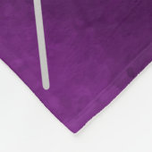 Paarse zwarte spinnestlanket fleece deken (Hoek)