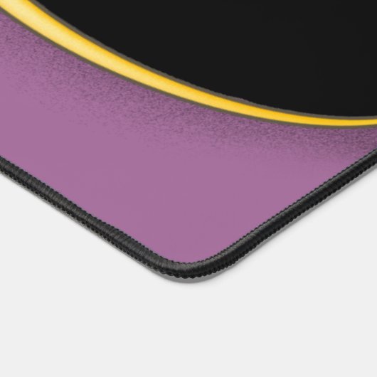 Paarse-zwarte Swirl Desk Mat w/out Initiaal(s) (Hoek)