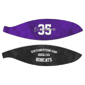 Paarse zwarte teamnaam einde seizoen aandenken basketbal (Panelen)