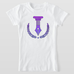 Paarse & Zwarte Vector T-shirt