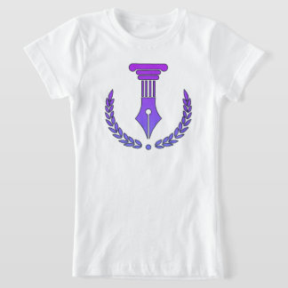 Paarse & Zwarte Vector T-shirt