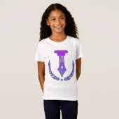 Paarse & Zwarte Vector T-shirt (Voorkant volledig)