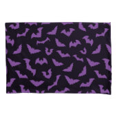 Paarse zwarte vleermuizen schrikbeeld kussensloop (Voorkant)