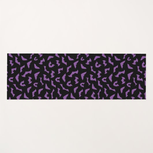 Paarse zwarte vleermuizen yogamat (Voorkant (horizontaal))