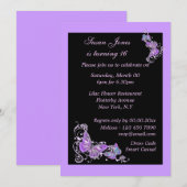 Paarse zwarte vlinder bloemen PERSONALISEERBAAR Kaart (Voorkant / Achterkant)