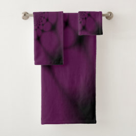 Paarse zwarte vlinder Petal Bad Handdoek