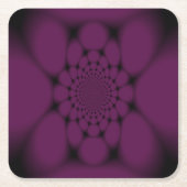 Paarse zwarte vlinder Petal Kartonnen Onderzetters (Voorkant)