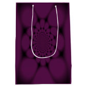 Paarse zwarte vlinder Petal Medium Cadeauzakje (Achterkant)