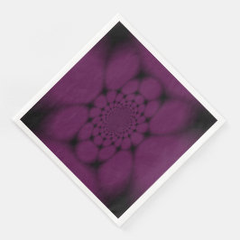 Paarse zwarte vlinder Petal Servet