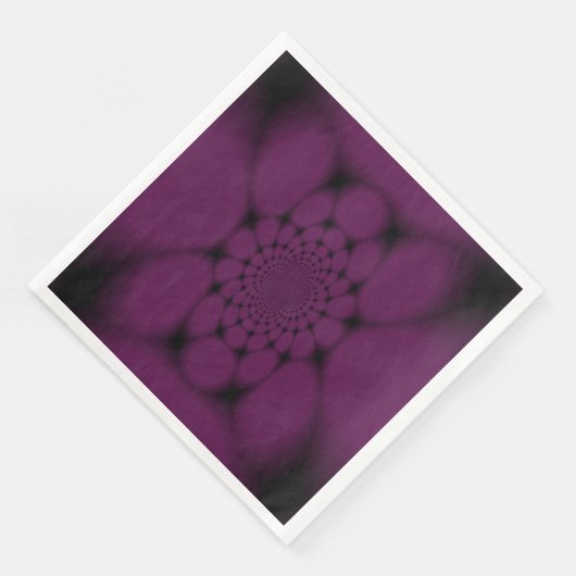 Paarse zwarte vlinder Petal Servet (Hoek)