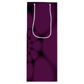 Paarse zwarte vlinder Petal Wijn Cadeautas (Voorkant)