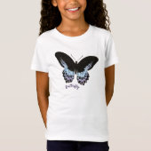 Paarse & zwarte vlinder t-shirt (Voorkant)