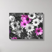 Paarse zwarte vloerbedekking Gedeeltelijke kleur Canvas Afdruk (Voorkant)