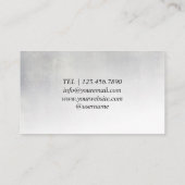 PAARSE ZWARTE ZWART-Y EPOXY HOUT Visitekaartje (Achterkant)