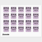 Paarse  Zwemelen Dank jullie Stickers (Vel)