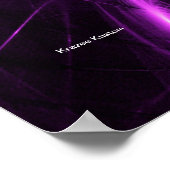 Paarse Zwemmen Poster (Hoek)